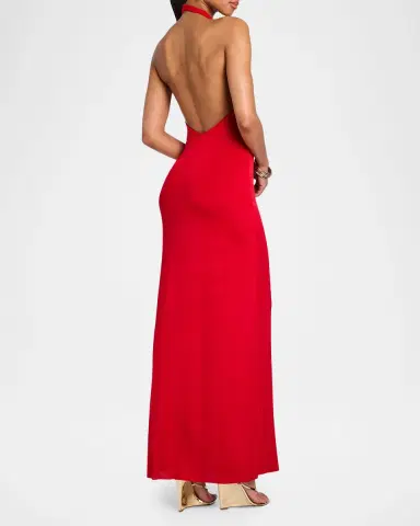 SEROYA Kayla Draped Jersey Maxi Dress | Thumbnail 3 SEROYA Kayla Draped Jersey Maxi Dress | Thumbnail 3