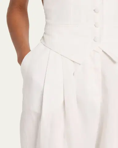 Ronny Kobo Rex Backless Plunging Vest Jumpsuit | Thumbnail 5