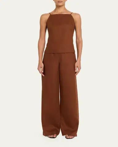 A.L.C. Tyler Wide-Leg Linen Pants | Thumbnail 2