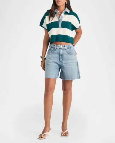 SEROYA Corsa Striped Cotton Top | Thumbnail 2 SEROYA Corsa Striped Cotton Top | Thumbnail 2