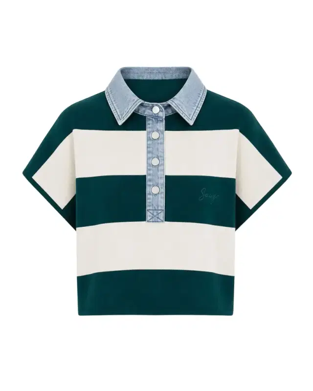 Corsa Striped Cotton Top