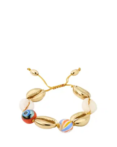 TOHUM Design Concha Large Puka Bracelet, Yellow | Thumbnail 1