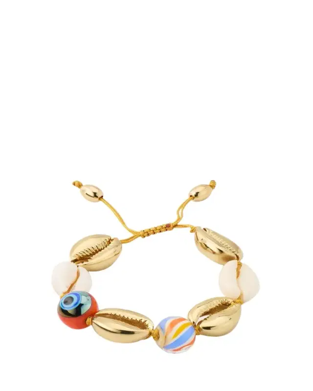 TOHUM Design Concha Large Puka Bracelet, Yellow