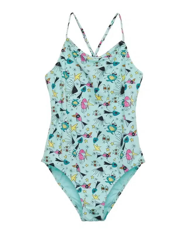 Vilebrequin Girl 's Aquatic Carnival One-Piece Swimsuit, Size 2-14