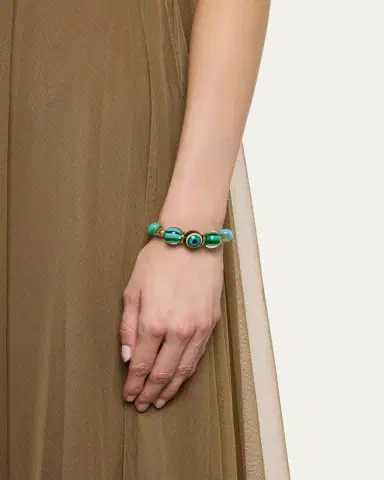 TOHUM Design Tohum One-of-a-Kind Charm Bracelet, Yellow-Turquoise | Thumbnail 2 TOHUM Design Tohum One-of-a-Kind Charm Bracelet, Yellow-Turquoise | Thumbnail 2