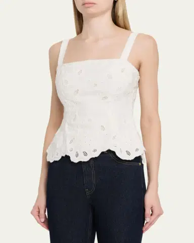 Simkhai Delaney Embroidered Bustier Top | Thumbnail 4 Simkhai Delaney Embroidered Bustier Top | Thumbnail 4