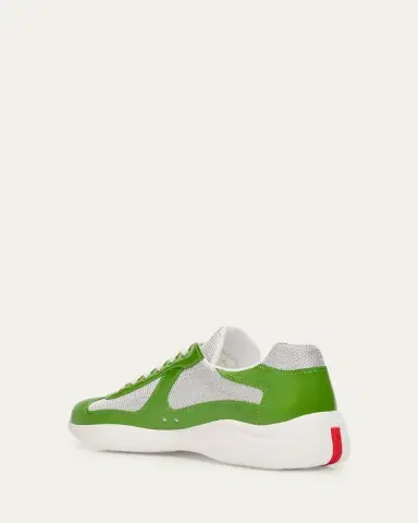 Prada Men's America's Cup Patent Leather Sneakers | Thumbnail 6