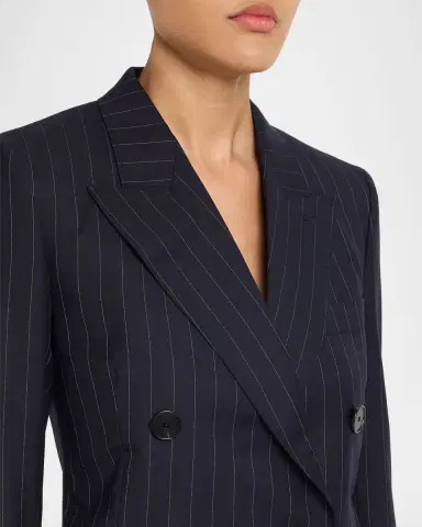 Givenchy Double-Breasted Pinstripe Wool Jacket | Thumbnail 4 Givenchy Double-Breasted Pinstripe Wool Jacket | Thumbnail 4