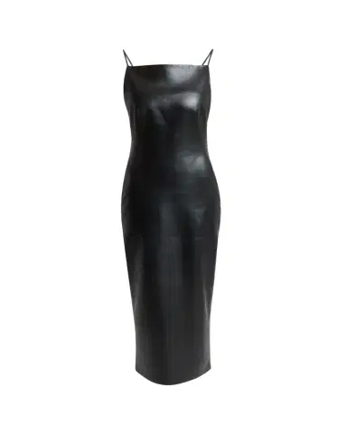 Givenchy Sliced Midi Leather Dress | Thumbnail 1