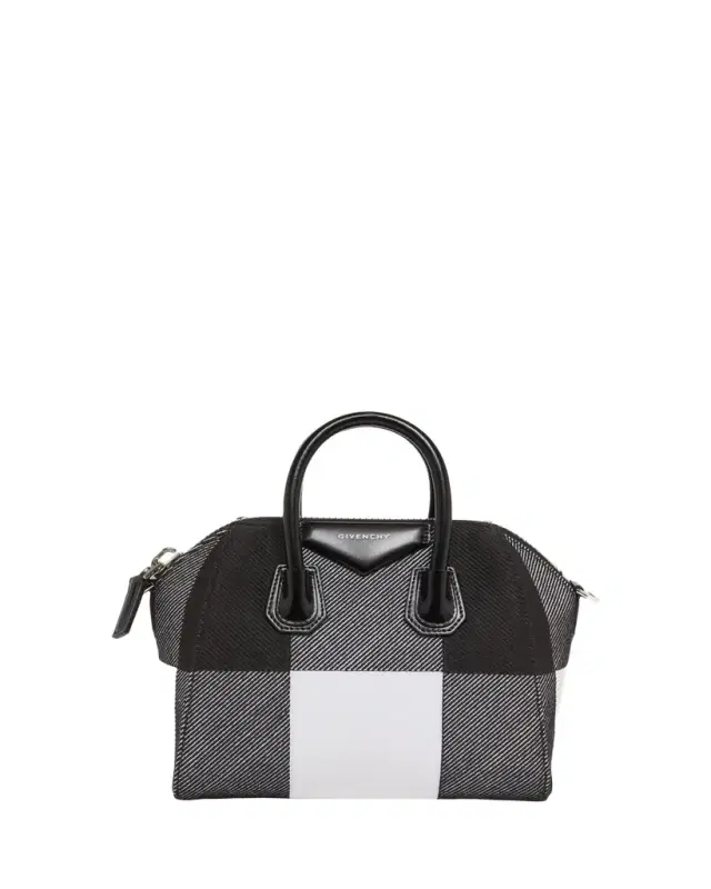 Antigona Check Top-Handle Bag
