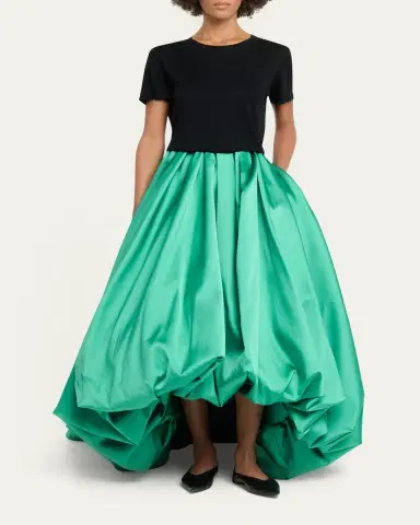 Balenciaga Scuba Satin Pleated Midi Balloon Skirt | Thumbnail 2 Balenciaga Scuba Satin Pleated Midi Balloon Skirt | Thumbnail 2