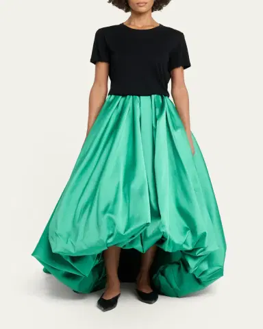 Balenciaga Scuba Satin Pleated Midi Balloon Skirt | Thumbnail 4 Balenciaga Scuba Satin Pleated Midi Balloon Skirt | Thumbnail 4