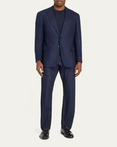 Giorgio Armani Men's Soft Textured Single-Breasted Sport Coat | Thumbnail 2