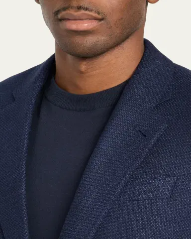 Giorgio Armani Men's Soft Textured Single-Breasted Sport Coat | Thumbnail 5
