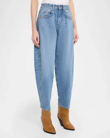 Isabel Marant Oriane Barrel-Leg Ankle Jeans | Thumbnail 3 Isabel Marant Oriane Barrel-Leg Ankle Jeans | Thumbnail 3