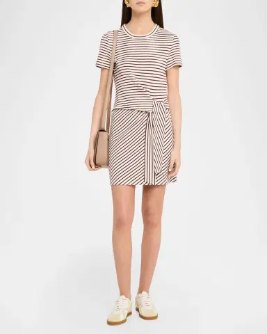 Veronica Beard Elvaris Striped T-Shirt Dress | Thumbnail 2
