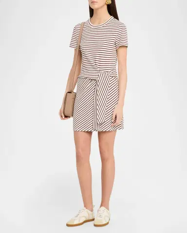 Veronica Beard Elvaris Striped T-Shirt Dress | Thumbnail 4