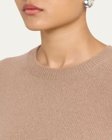 Vince Wool & Cashmere Short-Sleeve Sweater | Thumbnail 5