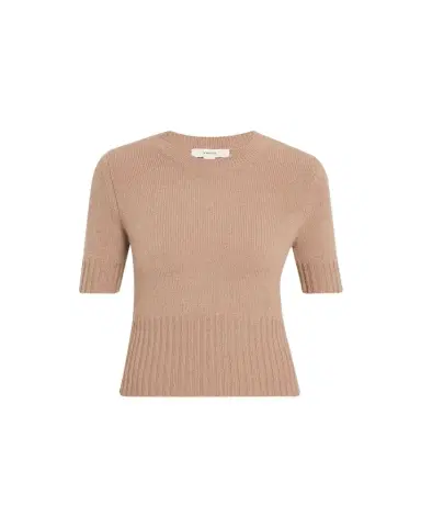 Vince Wool & Cashmere Short-Sleeve Sweater | Thumbnail 1