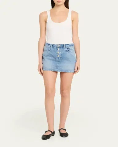 L'Agence Solene Jean Mini Skirt | Thumbnail 2 L'Agence Solene Jean Mini Skirt | Thumbnail 2
