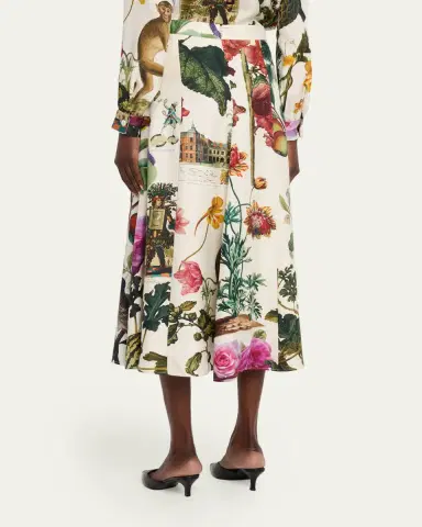 Libertine Hollyhock Silk Midi Tulip Skirt | Thumbnail 7 Libertine Hollyhock Silk Midi Tulip Skirt | Thumbnail 7