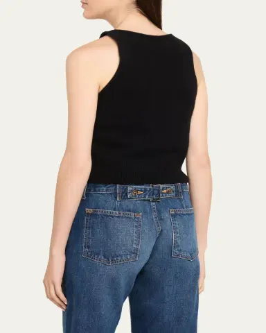 Brandon Maxwell Reese V-Neck Tank Top | Thumbnail 3 Brandon Maxwell Reese V-Neck Tank Top | Thumbnail 3