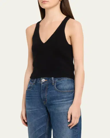 Brandon Maxwell Reese V-Neck Tank Top | Thumbnail 4 Brandon Maxwell Reese V-Neck Tank Top | Thumbnail 4