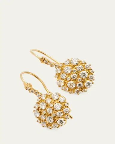 Paul Morelli 18K Yellow Gold Diamond Confetti Wire Earrings | Thumbnail 3