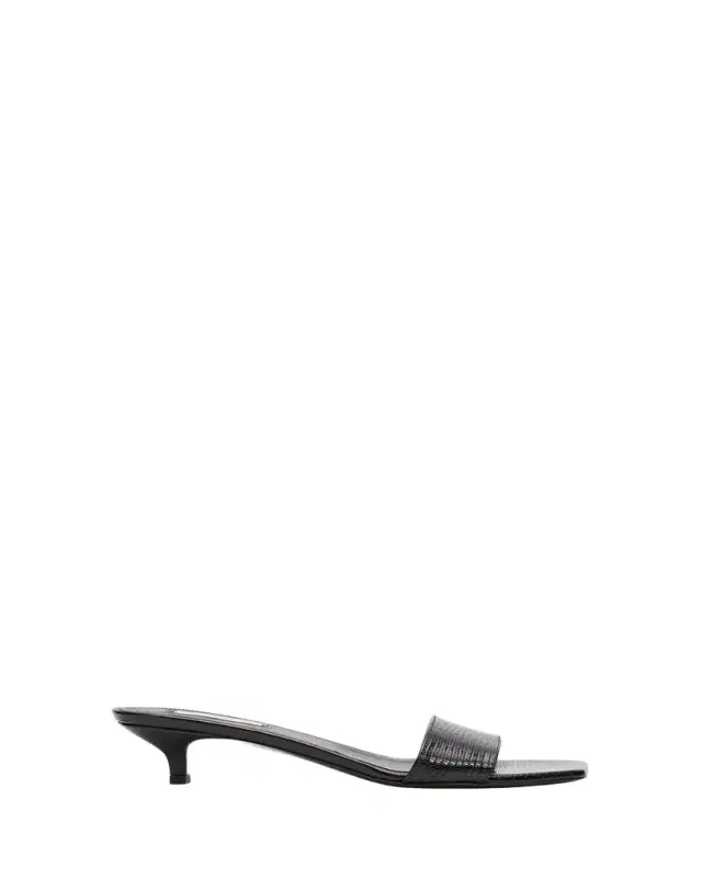 Toteme 35mm Slim Lizard-Embossed Leather Mules