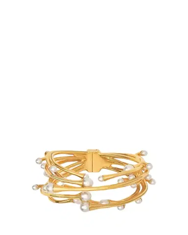 Oscar de la Renta Pearly Nest Cuff Bracelet | Thumbnail 1 Oscar de la Renta Pearly Nest Cuff Bracelet | Thumbnail 1