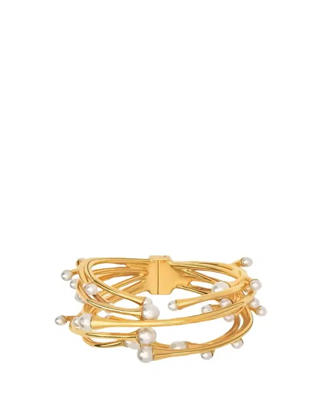 Oscar de la Renta Pearly Nest Cuff Bracelet