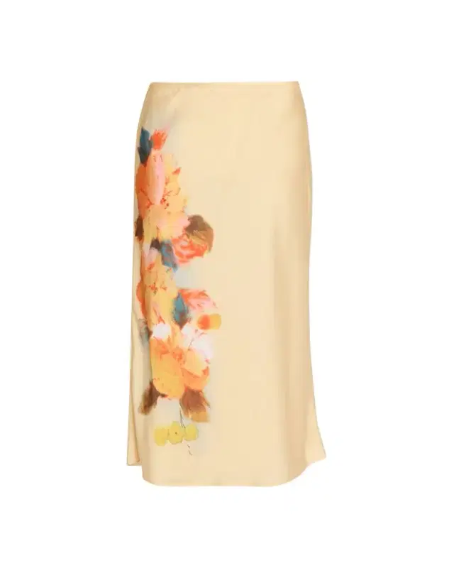 Carole Watercolor Floral Midi Skirt