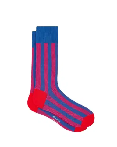 Paul Smith Men's Owen Contrast-Stripe Crew Socks | Thumbnail 1 Paul Smith Men's Owen Contrast-Stripe Crew Socks | Thumbnail 1