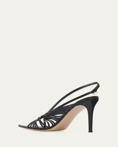 Gianvito Rossi 85mm Strappy Leather Pointed-Toe Sandals | Thumbnail 2 Gianvito Rossi 85mm Strappy Leather Pointed-Toe Sandals | Thumbnail 2
