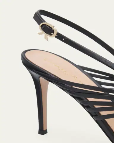 Gianvito Rossi 85mm Strappy Leather Pointed-Toe Sandals | Thumbnail 3 Gianvito Rossi 85mm Strappy Leather Pointed-Toe Sandals | Thumbnail 3