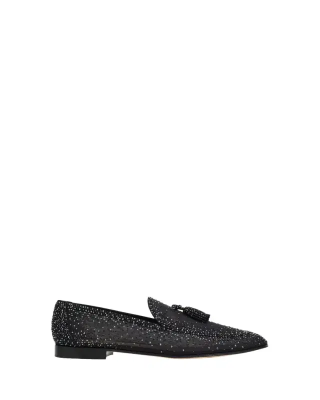 Gianvito Rossi Organza Crystal Loafers