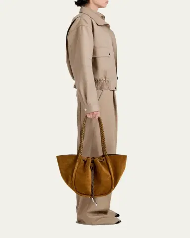 Proenza Schouler Large Ruched Suede Tote Bag | Thumbnail 8 Proenza Schouler Large Ruched Suede Tote Bag | Thumbnail 8