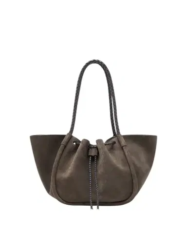 Proenza Schouler Large Ruched Suede Tote Bag | Thumbnail 1 Proenza Schouler Large Ruched Suede Tote Bag | Thumbnail 1