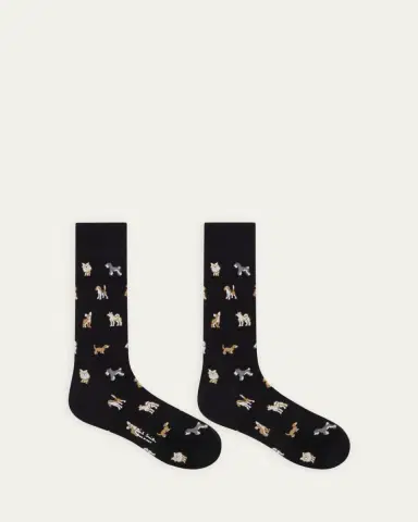 Paul Smith Men's Kyoto Dogs Crew Socks | Thumbnail 2
