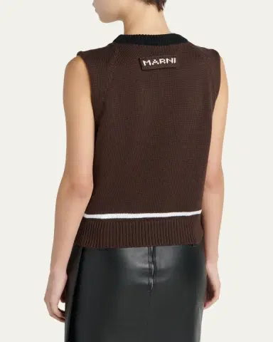 Marni Crewneck Sleeveless Sweater | Thumbnail 3