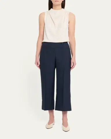 Theory Cropped Wide-Leg Pants | Thumbnail 2 Theory Cropped Wide-Leg Pants | Thumbnail 2