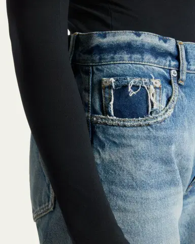 Alaïa High-Rise Straight-Leg Denim Pants | Thumbnail 5 Alaïa High-Rise Straight-Leg Denim Pants | Thumbnail 5