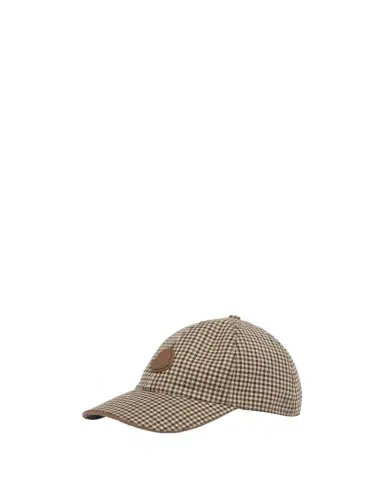 Moncler Men's Micro-Check Wool Baseball Cap | Thumbnail 1