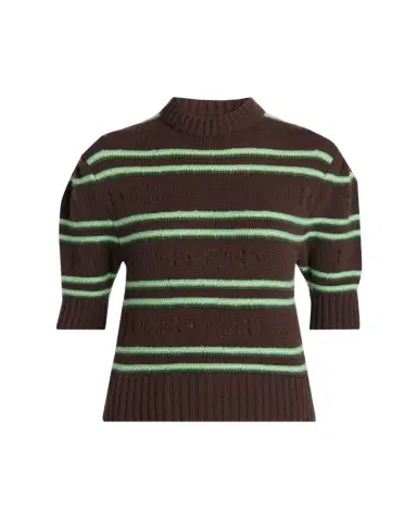 Marni Cashmere Perforated Striped Sweater | Thumbnail 1