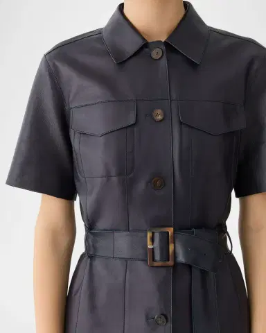 Lafayette 148 New York Belted Leather Jacket | Thumbnail 5 Lafayette 148 New York Belted Leather Jacket | Thumbnail 5