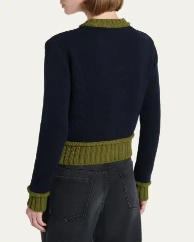 Marni Wool-Blend Contrast-Trim Cardigan | Thumbnail 3