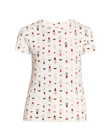 L'Agence Ressi Fitted Crewneck T-Shirt | Thumbnail 1
