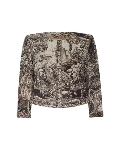 L'Agence Lian Collarless Tapestry Jacquard Jacket | Thumbnail 1