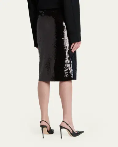 Tom Ford Two-Tone Sequined Pencil Skirt | Thumbnail 3 Tom Ford Two-Tone Sequined Pencil Skirt | Thumbnail 3