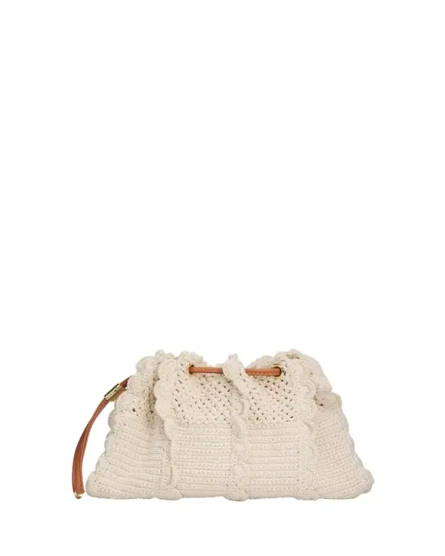 Ulla Johnson Adria Small Wavy Crochet Crossbody Bag